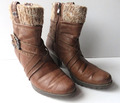 MARCO TOZZI ° Stiefeletten Gr. 39 braun Damen Schuhe Winterstiefel Boots Stiefel