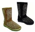 Damen Warm Gefütterte Winter Boots Stiefeletten Kunstfell Schuhe