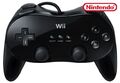 Wii - Original Controller / Pad #schwarz Classic pad Pro [Nintendo] NEUWERTIG