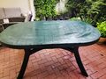 Gartentisch - Oval, Ģrün, Kunststoff - 90x140cm - 1 Jahr alt ♡