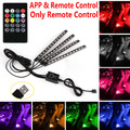 Car Interior Footwell LED Strip Lights RGB Multicolour Remote Atmosphere Lamp