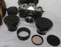 Kowa SET Analog Spiegelreflex Kamera Weitwinkel Tele Konverter Japan 50mm 1:1,8