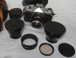 Kowa SET Analog Spiegelreflex Kamera Weitwinkel Tele Konverter Japan 50mm 1:1,8