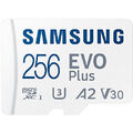 SAMSUNG EVO Plus, Micro-SDXC Speicherkarte, 256 GB, 130 MB/s