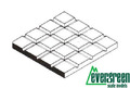 Evergreen Scale Models Polystyrol Gehwegplatte 1x150x300 mm Raster 4,2    4504
