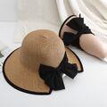 Frauen Floppy Sommer Sonnenhut Strand Strohhut Faltbare Kappe Breite Brim