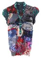 Desigual Damen Bluse Top Shirt Gr.M (DE 38) lockere Passform Mehrfarbig 121841