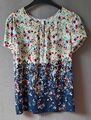 Esprit  Kurzarm Florales Blusentop/Shirt Bunt,  leicht,    Gr.  S  36  TOP