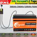 Lithium Batterie LiFePO4 12V 100Ah Akku BMS für Wohnmobil Solarbatterie RV Boot 