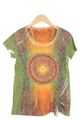 MISSY Damen T-Shirt Gr. 42 Bunt Batik Look Freizeit Polyester/Baumwolle