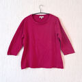PETER HAHN Pullover - SUPIMA Baumwolle! - 3/4 Arm - Gr. 44 - Pink - Shirt