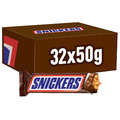Snickers Schokoladenriegel Erdnüsse Karamell Schokolade Süßwaren 32 x 50 g