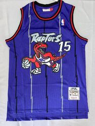 Lila Retro 98 99 Vince Carter #15 Toronto Raptors Basketball Jersey DE