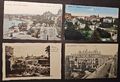 4 Historische Postkarten Dresden - Deutsches Reich mit Briefmarken