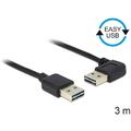 Delock Kabel EASY-USB 2.0 Typ-A Stecker > EASY-USB 2.0 Typ-A Stecker gewinkelt l