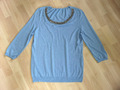 MADELEINE Pulli wie NEU 40/42 (M/L Maße) mit Kaschmir blau Glitzer Pullover