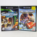 Nintendo Gamecube OVP PAL Need for Speed Underground 2 + Micro Machines Gut