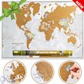 Scratch The World® Reisekarte Scratch Off Weltkarte Poster mit Geschenkröhre X-Larg