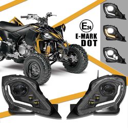 E24 DOT Paar Led Scheinwerfer Blinker für Yamaha ATV Raptor 700 YFZ 450 450R