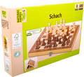 Natural Games Schachkassette dunkel, 29x29 cm, Strategiespiel, ca. 29x29x2,2cm, 