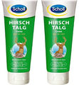 Scholl Hirschtalg Creme Fußcreme Handcreme Fußbalsam Hornhaut Fußpflege 2x 100ml