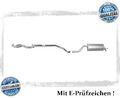Auspuffanlage für Opel Corsa D 1.2 Auspuff Mittelrohr Endtopf Flexrohr