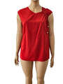 MEINE GRÖßE Hübsche rote Bluse Shirt für Sommer elegant Gr.50