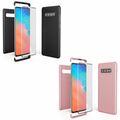 NALIA 360 Grad Hülle für Samsung Galaxy S10, Hard-Case & Displayschutz Glas Etui