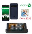 Doro 8035 Senioren Smartphone Metallic Blue Android LTE 16GB 5 Zoll Display Neu