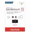 SanDisk® Ultra® Dual USB Laufwerk 3.0 16GB Flash Drive für AndroidTM 150 MB/s