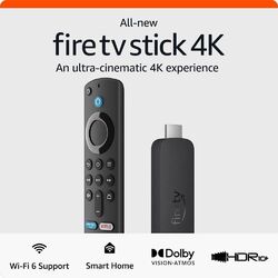 Amazon Fire TV Stick 4K Ultra HD | Alexa Sprachfernbedienung 2023 | 2. Gen | NEU | UK