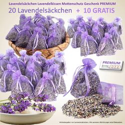 20 +10 GRATIS Lavendelsäckchen Lavendelkissen Mottenschutz Geschenk PREMIUM