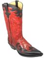 Lederstiefel Damen Go West Red Und Black Western Country Boots