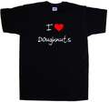 T-Shirt I Love Heart Donuts