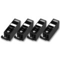 4 Druckerpatronen für CANON IP4500 IP5200 IP5200R IP5300 IX4000 IX5000 (schwarz)