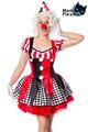 Sexy Clown Kostüm Damenkostüm Clown Fasching Karneval Komplettset S-L