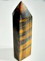 Tigerauge / Tiger Eyes Obelisk 9,5 cm, poliert aus Namibia