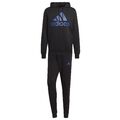 adidas Jogginganzug Sportanzug Trainingsanzug Herren Kapuze Baumwolle schwarz