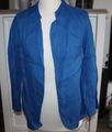 Damen Leinen Blazer Jacke royal blau gr. S/M