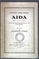 Aida: Oper in vier Akten; Ghislanzoni, Antonio und Giuseppe Verdi: