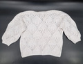 Langarm Strickpullover Sweater Gehäkelt für Damen in Gr. L