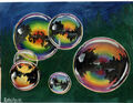 Original Rateitzak 1A Fine Art Collectable Deko Seifenblasen Regenbogenfarben