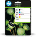 HP 364 Multipack Original Druckerpatronen 1x schwarz, blau, rot, gelb (N9J73AE)