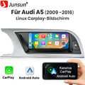 8.8" Linux Autoradio GPS Android auto CarPlay SWC Wi-Fi Für Audi A4 A5 B8 S4 S5