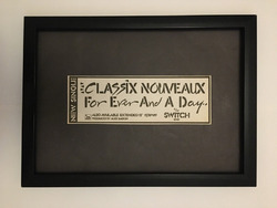CLASSIX NEU - Für immer und einen Tag - gerahmte Originalanzeige