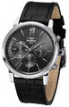 FIREFOX Stahl Chronograph Armband- Herrenuhr flach S275 schwarz 5ATM wasserdicht