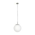 EGLO Rondo Satin Nickel und Weiß Glas und Metall Pendelleuchte (D) 20 cm - 656PL