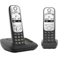 Gigaset A690A Duo DECT Schnurloses Telefon analog  Freisprechen, mit Basis, W...