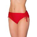 Aquarti Damen Bikinihose mit Raffung und Schnüren