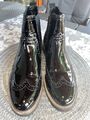 Graceland Chelsea Boots Stiefeletten Gr.42 Lack Schwarz